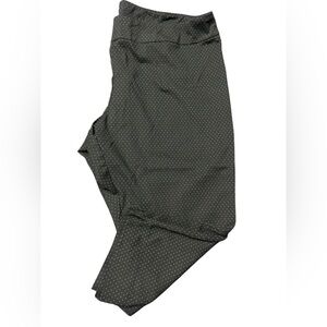 Elegant Black Polka Dot Dress Pants